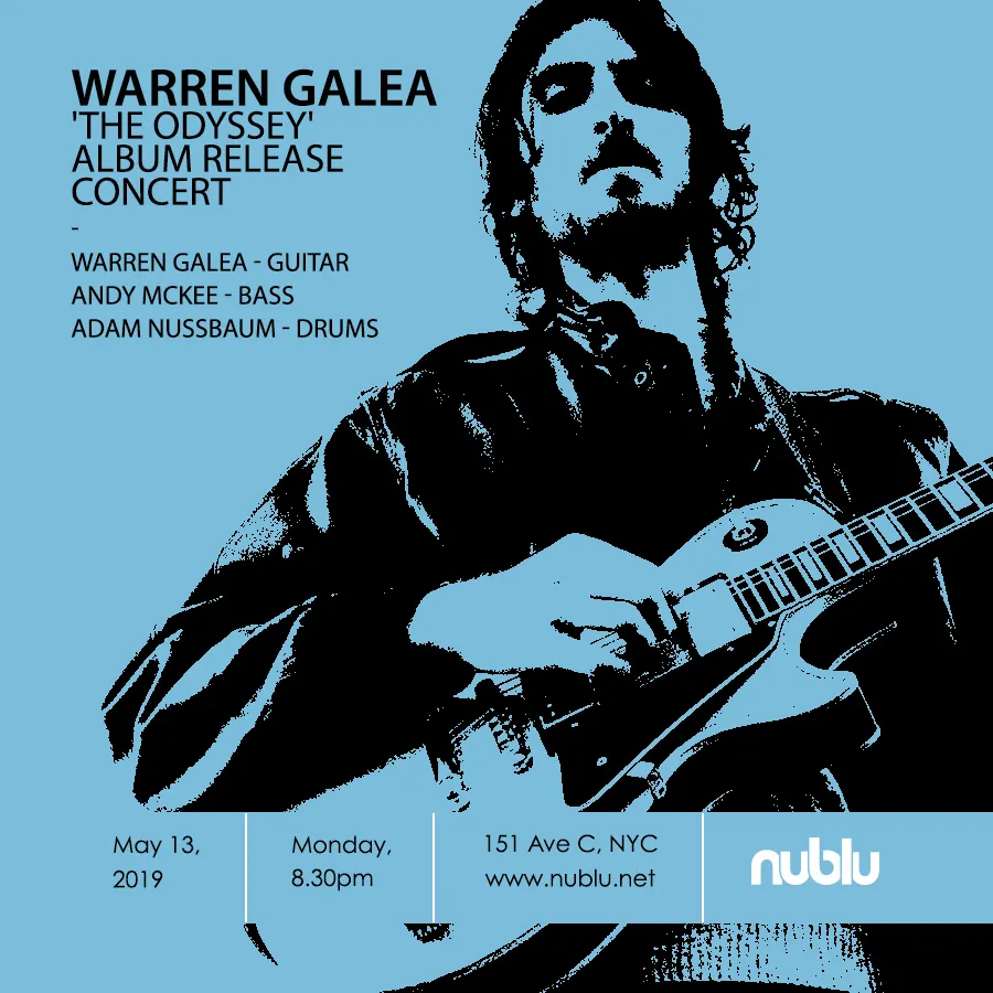 Poster for The Odyssey album release concert