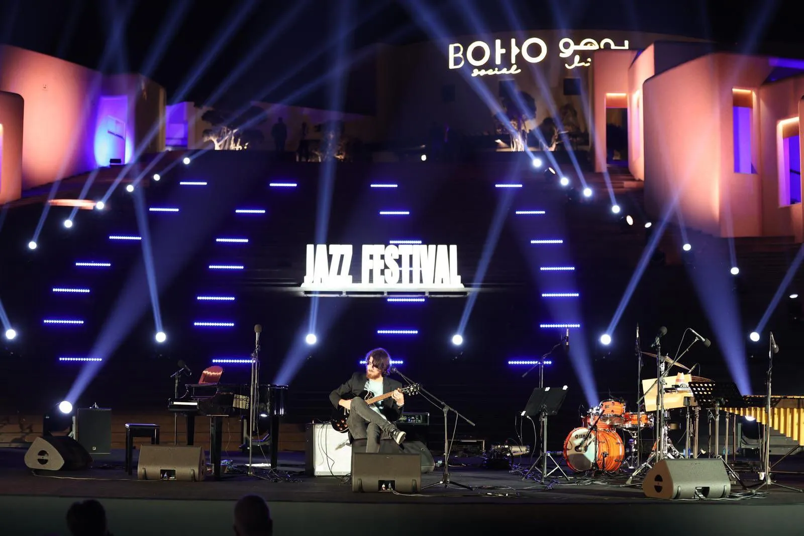 Warren Galea performing on the Malta Jazz Festival stage